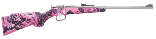 Henry H005RMG Mini Bolt  Youth 22 S/L/LR 1rd 16.25" Matte Stainless Steel Barrel, Matte Drilled & Tapped Stainless Steel Receiver, Muddy Girl Fixed w/Pistol Grip Synthetic Stock, Right Hand