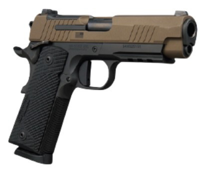 1911X-Carry, 45 ACP 4.2" 2Tone Brnz/Blk (2) 8rd