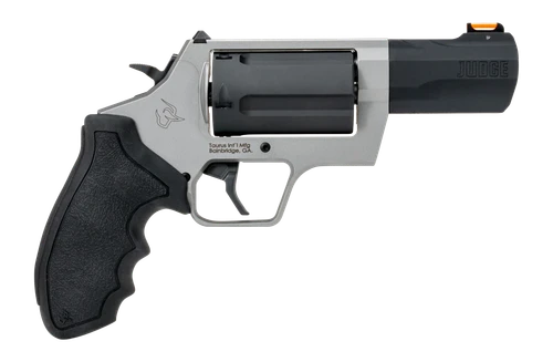 Taurus 2-JUDGE35 Judge  45 Long Colt/410 Gauge 5 Shot 3" Stainless Steel Barrel & Frame, Black Stainless Steel Cylinder, Black Rubber Grip, Transfer Bar Safety