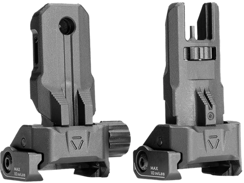 Strike Industries SPBUS Strike Polymer Backup Sights  Black Folding for AR-15