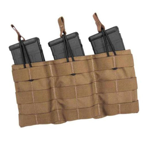 TacShield Triple Speed Load Rifle Magazine Pouch Coyote Tan