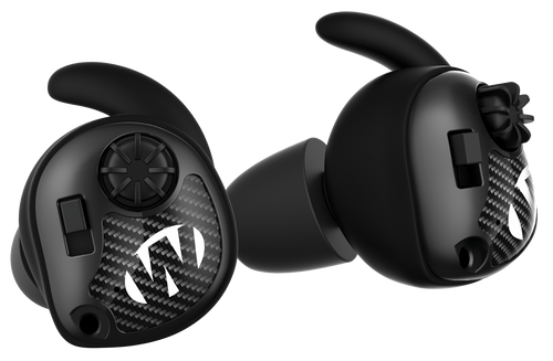 Walker's GWPSLCR Silencer Electronic Ear Buds 25 dB In The Ear Matte Black/Carbon Fiber