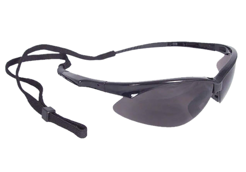 Radians OB120CS Outback Shooting Glasses Adult Smoke Gray Lens Anti-Fog Black Frame