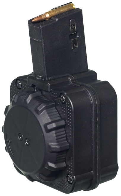 ProMag DRMA8 Standard  65rd Drum 5.56x45mm Fits AR-15 Black DuPont Zytel Polymer
