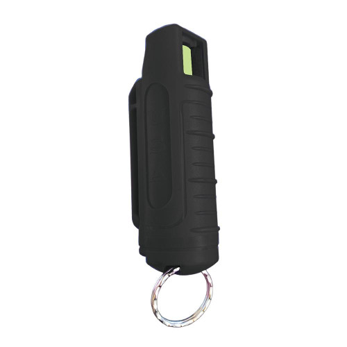 Personal Security Products Blue Heat Pepper Spray Canister with Case and Key Ring 1/2 oz Black