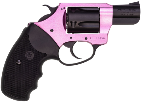 Charter Arms 53835 Pink Lady  38 Special 5rd 2" Black Steel Barrel, Black Cylinder, Black/Pink Aluminum Frame, Black Rubber Grip, Exposed Hammer