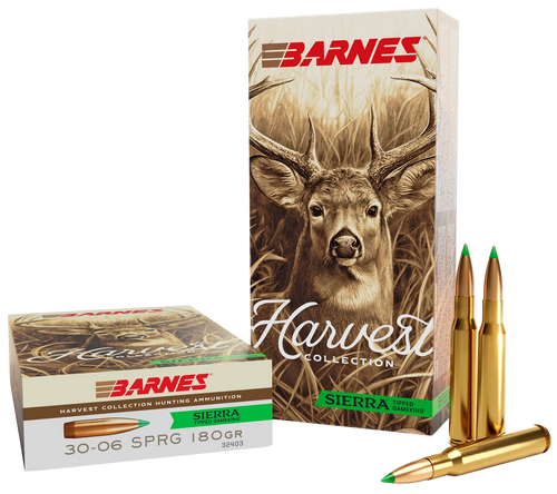 Barnes Bullets 32403  Harvest 30-06Springfield 180gr Sierra Tipped GameKing 20 Per Box/10 Case