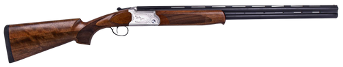 ATI ATIGKOF410SVE Cavalry SVE 410 Gauge 3" 2rd 26" Blued O/U Barrel, Silver Engraved Metal Finish, Oiled Turkish Walnut Stock, Ejector, 5 Chokes