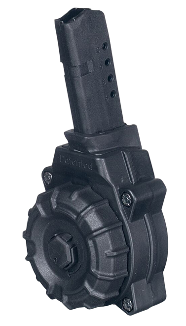 ProMag DRMA34 Standard  30rd Drum 9mm Luger Compatible w/ Glock 43 Black DuPont Zytel Polymer