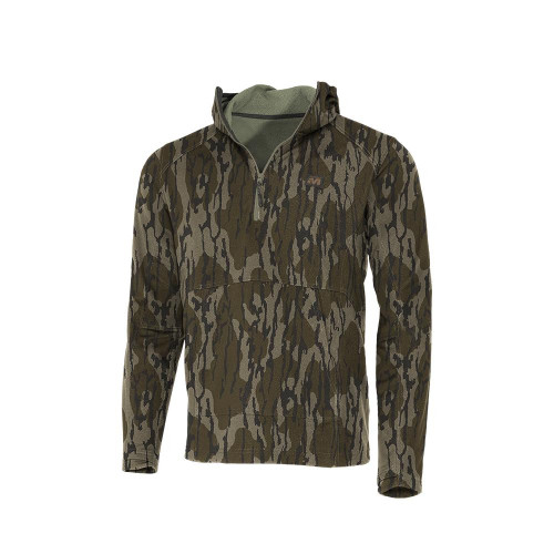 Muddy DV8 Quest Midweight Quarter Zip Hoodie Mossy Oak Bottomland M