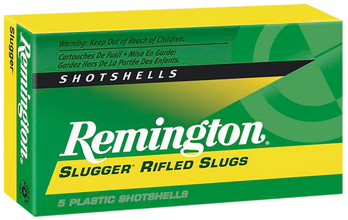 Remington Ammunition 20302 Slugger  12 Gauge 2.75" 1 oz Rifled Slug Shot 5 Per Box/ 50 Cs