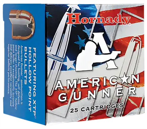 Hornady 90104 American Gunner  380ACP 90gr Hornady XTP Hollow Point 25 Per Box/10 Case