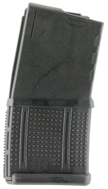 ProMag RM20 Standard  20rd Detachable w/Roller Follower 5.56x45mm Fits AR-15 Black DuPont Zytel Polymer