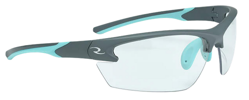 Radians WS2310CS Ladies Range Eyewear Women Clear Lens Gray with Aqua Accents Frame