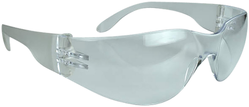 Radians MR0110ID Mirage Safety Eyewear Adult Clear Lens Polycarbonate Clear Frame