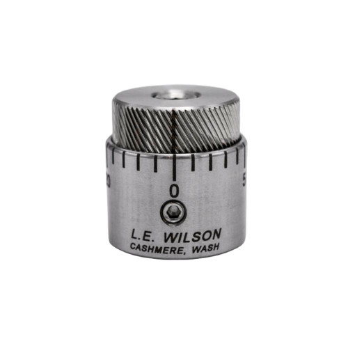 Wilson Stainless Steel Micro-Adjustable Bullet Seater Cap for Standard Inline Seater Die