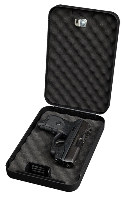 Bulldog BD1121 Personal Vault  Key Entry Black Powder Coat Steel Holds 1 Handgun 9.50" L x 6.50" W x 2" D