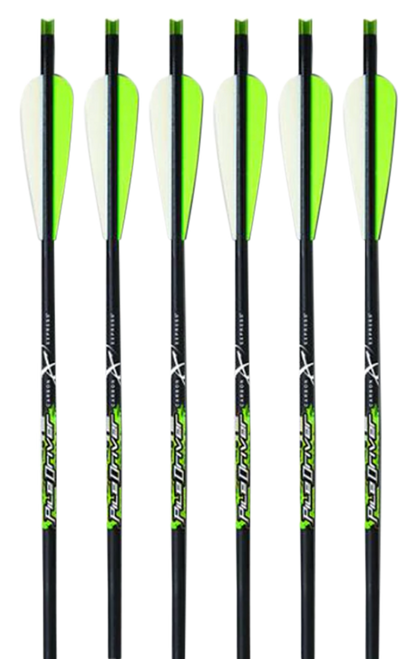 Carbon Express 52141 Piledriver Crossbolt Green 22" Carbon Fiber 6 Pack
