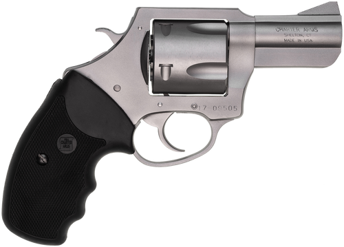 Charter Arms 74520 Pitbull  45 ACP 5rd, 2.50" Matte Stainless Steel Barrel, Cylinder & Frame, Standard Hammer, Finger Grooved Black Rubber Grip