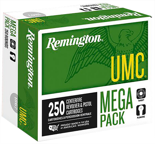 Remington Ammunition 23721 UMC Mega Pack 380ACP 95gr Full Metal Jacket 250 Per Box/4 Case