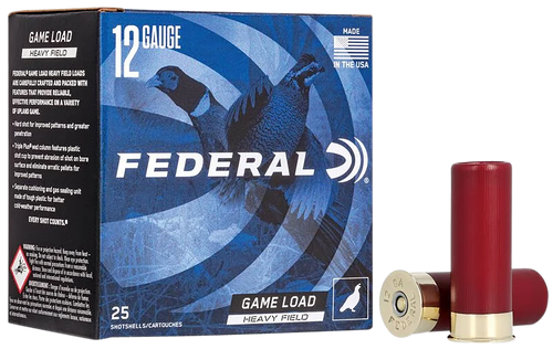 Federal H1256 Game-Shok Heavy Field 12Gauge 2.75" 1 1/4oz 6Shot 25 Per Box/10 Case