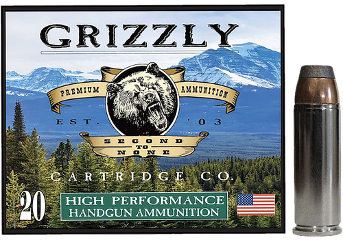 Grizzly Ammo GC45C+P10   45Colt+P 300gr Bonded Flat Point 20 Per Box/10 Case