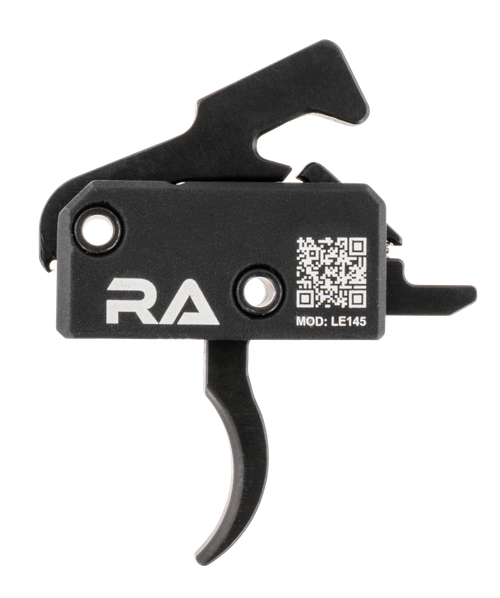 Rise Armament LE145AWP LE145 Tactical Single-Stage Curved Trigger with 4.50 lbs Draw Weight & Black Hardcoat Anodized Finish for AR-Platform Right