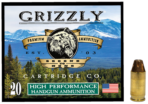 Grizzly Ammo GC38A1   380ACP+P 90gr Jacketed Hollow Point 20 Per Box/10 Case