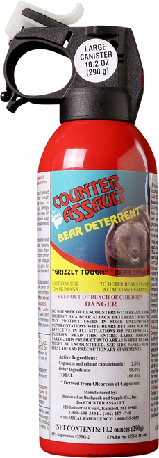 Counter Assault 15067034 Bear Spray  Capsaicin Range 32 ft-7 Seconds 10.20 oz