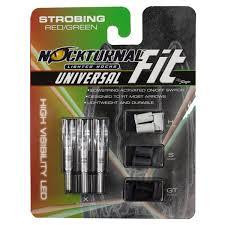 Nockturnal Universal Lighted Nocks Size Strobing Red & Green