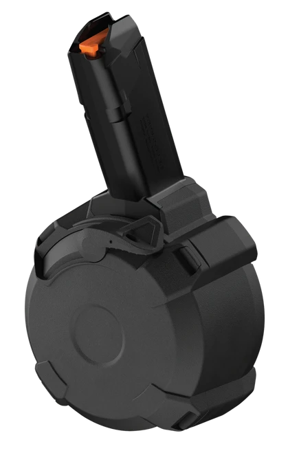 Magpul MAG1137BLK PMAG D-50 GL9-PCC 50rd Drum 9mm Luger Black Polymer Glock Style Fits Post PCC (NOT B&T GHM9 & KelTec Sub 2000)