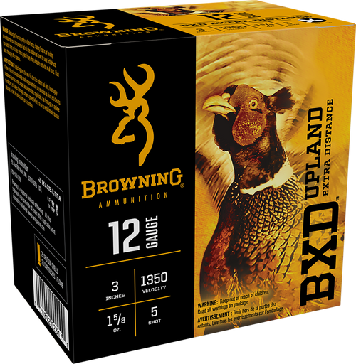 Browning Ammo B193511235 BXD Upland 12Gauge 3" 1 5/8oz 5Shot 25 Per Box/10 Case