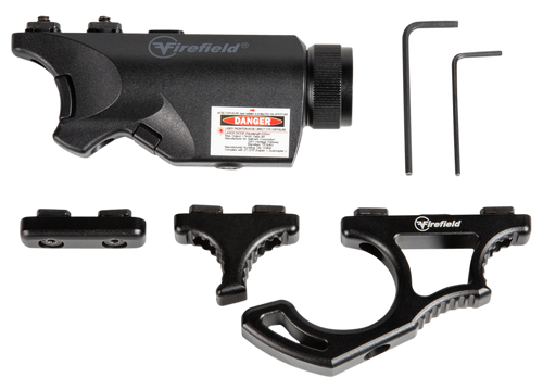 Firefield FF35010K Rival XL Foregrip Flashlight Red Laser Combo Kit  Matte Black 75/150 Lumens White LED Light
