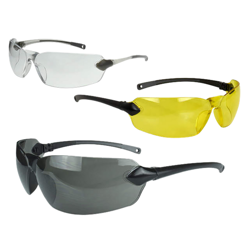 Radians OV3114CS Overlook Glasses Adult Clear/Smoke Gray/Amber/Black/Silver Frames 3 Pack