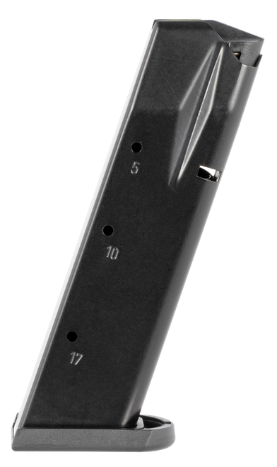 Mec-Gar MGWIT9SFAFC Tanfoglio 17rd 9mm Luger, Fits Tanfoglio Witness Sm Frame Blued w/Anti-Friction Coating Carbon Steel