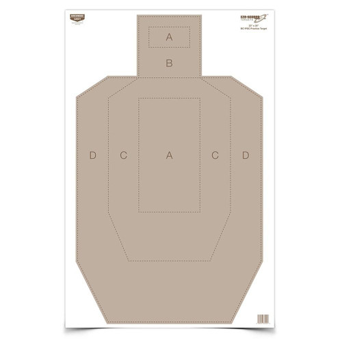 Birchwood Casey EZE-Scorer Paper Practice Targets 23" x 35" IPSC 100/ct