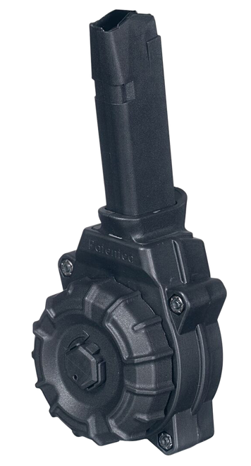 ProMag DRMA35 Standard  30rd Drum 9mm Luger Compatible w/ Glock 43X/48 Black DuPont Zytel Polymer