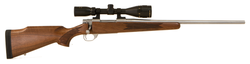 Howa HWH65CTS M1500 Standard Hunter 6.5 Creedmoor 5+1 22" Stainless Steel Threaded Barrel, Stainless Steel Receiver, Fixed Walnut Stock, *Scope Not Included*