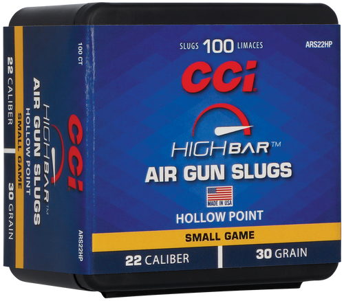 CCI ARS22HP High Bar Air Gun Slug 22Cal 30gr Hollow Point 100 Per Box/5 Case