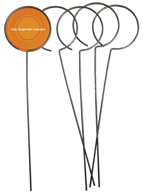 Birchwood Casey 49010 Clay Holder Stand Target Stand Silver Wire Standing 5 Pack