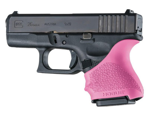 Hogue HandAll Beavertail Grip Sleeve Glock 26/27-Pink