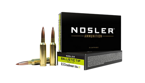 Nosler 42050 Ballistic Tip  6.5Creedmoor 120gr Spitzer Ballistic Tip 20 Per Box/10 Case