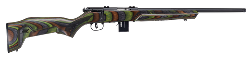 Savage Arms 96636 93R17 Minimalist Full Size 17 HMR 10+1 18" Matte Black Threaded Carbon Steel Sporter Barrel, Matte Black Carbon Steel Receiver, Boyd's Minimalist OD Green Laminate Stock, Right Hand