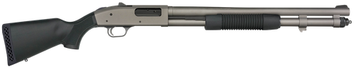 Mossberg 50796 590A1 NFA Pro 12 Gauge 3" 5+1 20" Tungsten Gray Cerakote Barrel & Drilled & Tapped Steel Receiver, Black Synthetic Stock