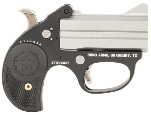 Bond Arms BAST Stinger  22 LR 2rd, 3" Double Matte Stainless Steel Barrel, Anodized Aluminum Frame, Black Nylon Grip, Rebounding Hammer, Crossbolt Safety