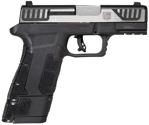 Diamondback DB0300P031 AM2  Sub-Compact Frame 9mm Luger 17+1, 3.50" Stainless Steel Barrel, Serrated Stainless Steel Slide, Black Polymer Frame w/Picatinny Rail & Polymer Grip