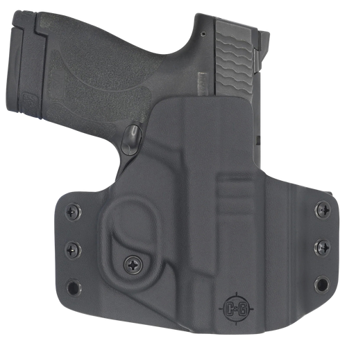 C&G Holsters 0524100 Covert  OWB Black Kydex Belt Loop Fits M&P Shield 9/40 3.1"