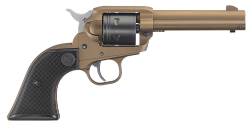 Ruger 2004 Wrangler  22 LR 6 Shot 4.62" Burnt Bronze Cerakote Barrel, Black Cerakote Cylinder, Burnt Bronze Cerakote Frame Black Checkered Polymer Grips