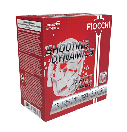 Fiocchi 12SD18X7 Shooting Dynamics  12Gauge 2.75" 1 1/8oz 7.5Shot 25 Per Box/10 Case