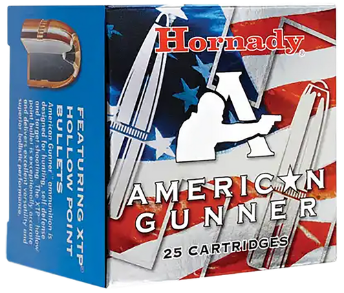 Hornady 90244 American Gunner  9mmLuger 115gr Hornady XTP Hollow Point 25 Per Box/10 Case